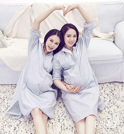 关悦董璇晒大肚孕照 怀孕皮肤变好无关生男生女
